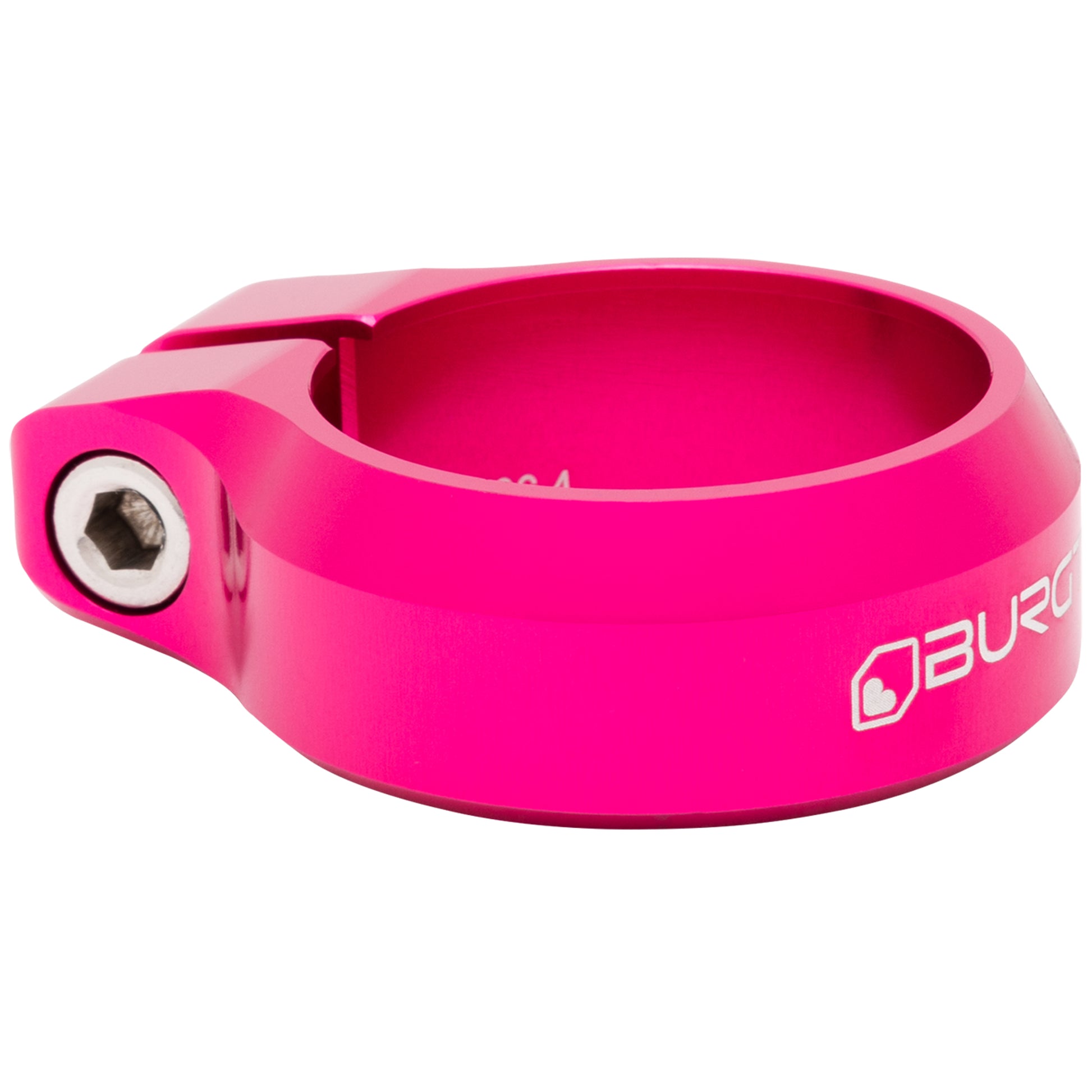 Burgtec Seat Clamp - 36.4mm Diameter - Toxic Barbie Pink-Goodwynn&#39;sGoodwynn&#39;s