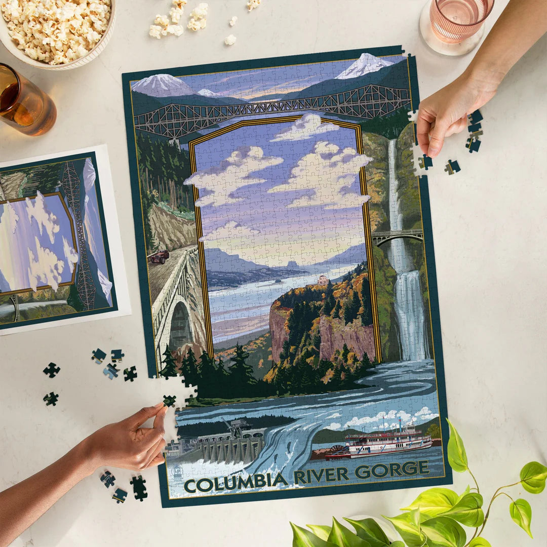 1,000 Piece Puzzle Columbia River Gorge Views-Goodwynn&#39;sGoodwynn&#39;s