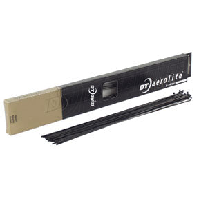 DT Swiss Aerolite 14g Bladed Spoke Black 280mm Each-Goodwynn's