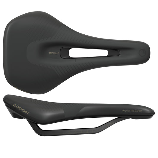 Ergon SR Allroad Pro Carbon Womens Saddle S/M Black-Goodwynn's