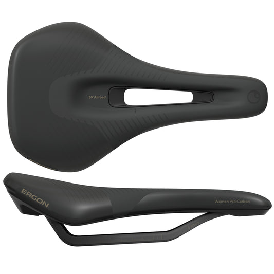 Ergon SR Allroad Pro Carbon Womens Saddle M/L Black-Goodwynn's