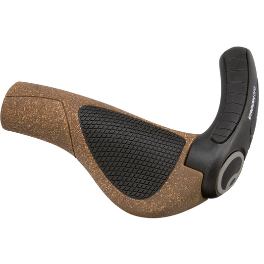 Ergon GP3 Evo BioKork Grips Small Brown/Black-Goodwynn's