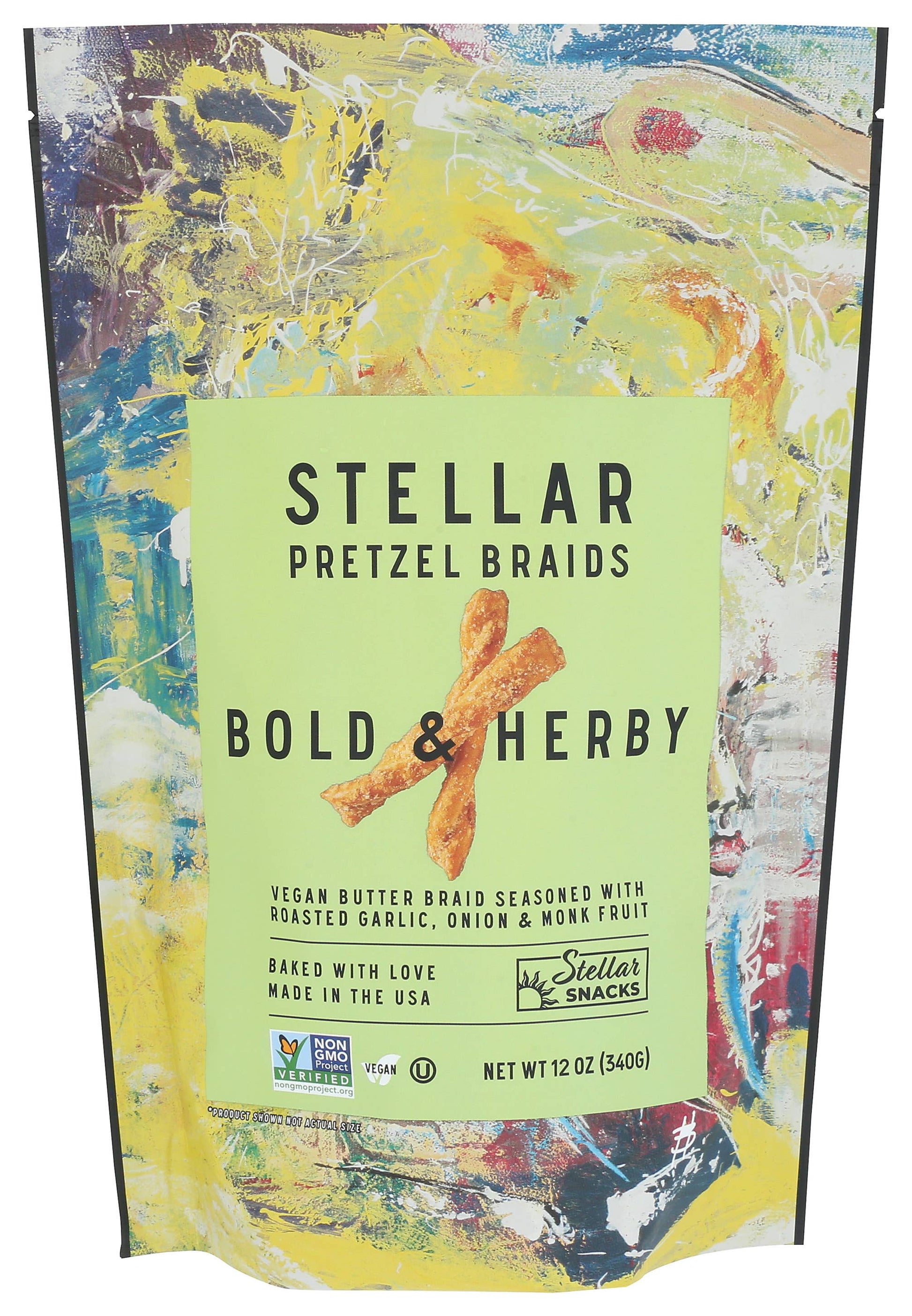 Stellar Snacks - Stellar Pretzel Braids -Bold & Herby - 12oz-Goodwynn&#39;sGoodwynn&#39;s