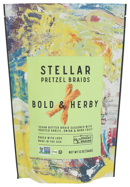 Stellar Snacks - Stellar Pretzel Braids -Bold & Herby - 12oz