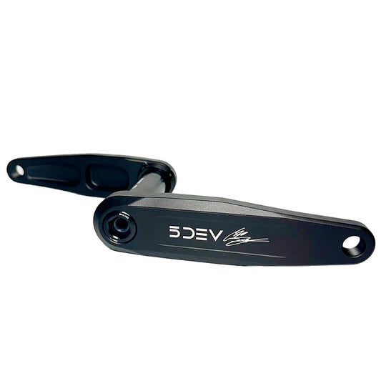 5Dev DH/Freeride Cranks 155mm / DUB Spindle Black-Goodwynn's