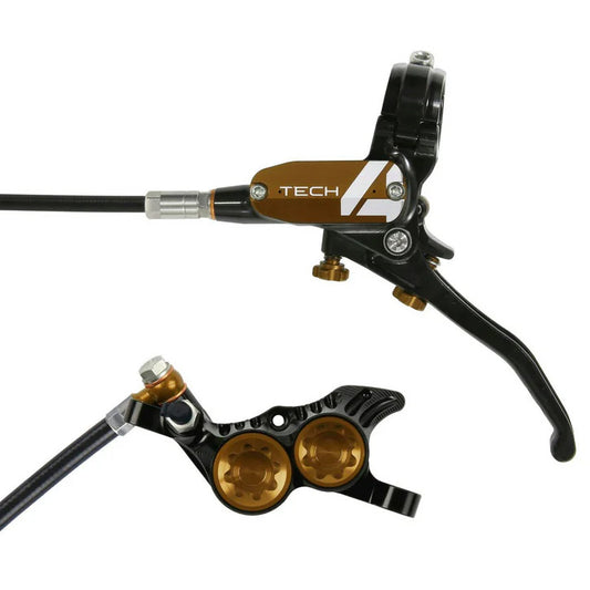 Hope Tech 4 V4 Disc Brake Left/Front 74mm Black/Bronze-Goodwynn's