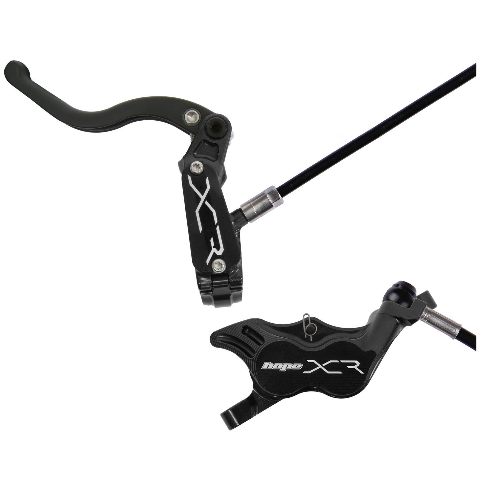 Hope XCR Pro E4 Disc Brake and Lever Set - Front Hydraulic Post Mount Black-Goodwynn&#39;sGoodwynn&#39;s