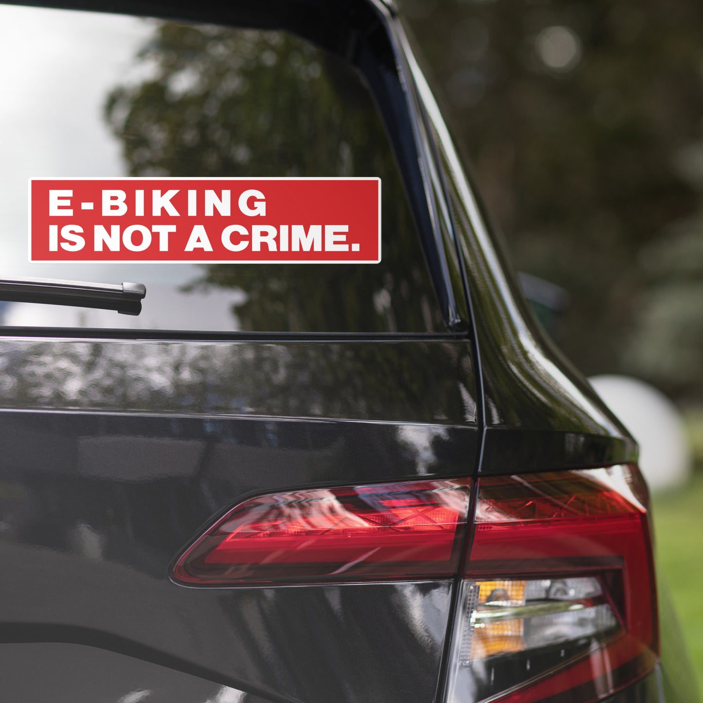 E-Biking is Not a Crime Sticker