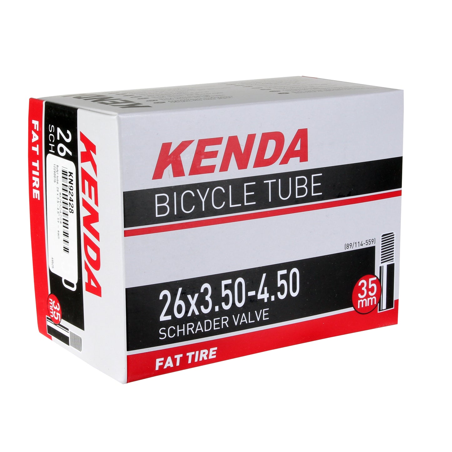 Kenda Butyl Tube 26 x 3.5-4.5" SV - Each