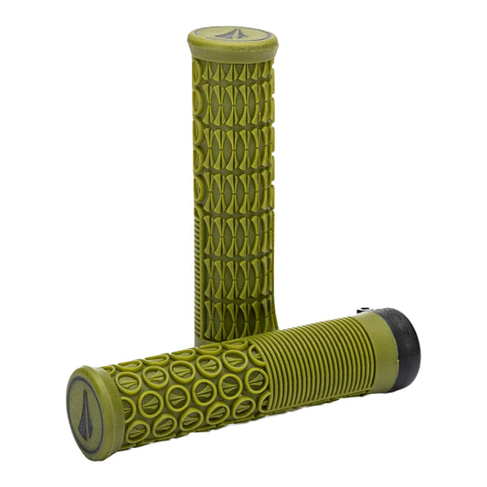 SDG Thrice 31 Lock-On MTB Grips - Olive Green-Goodwynn's