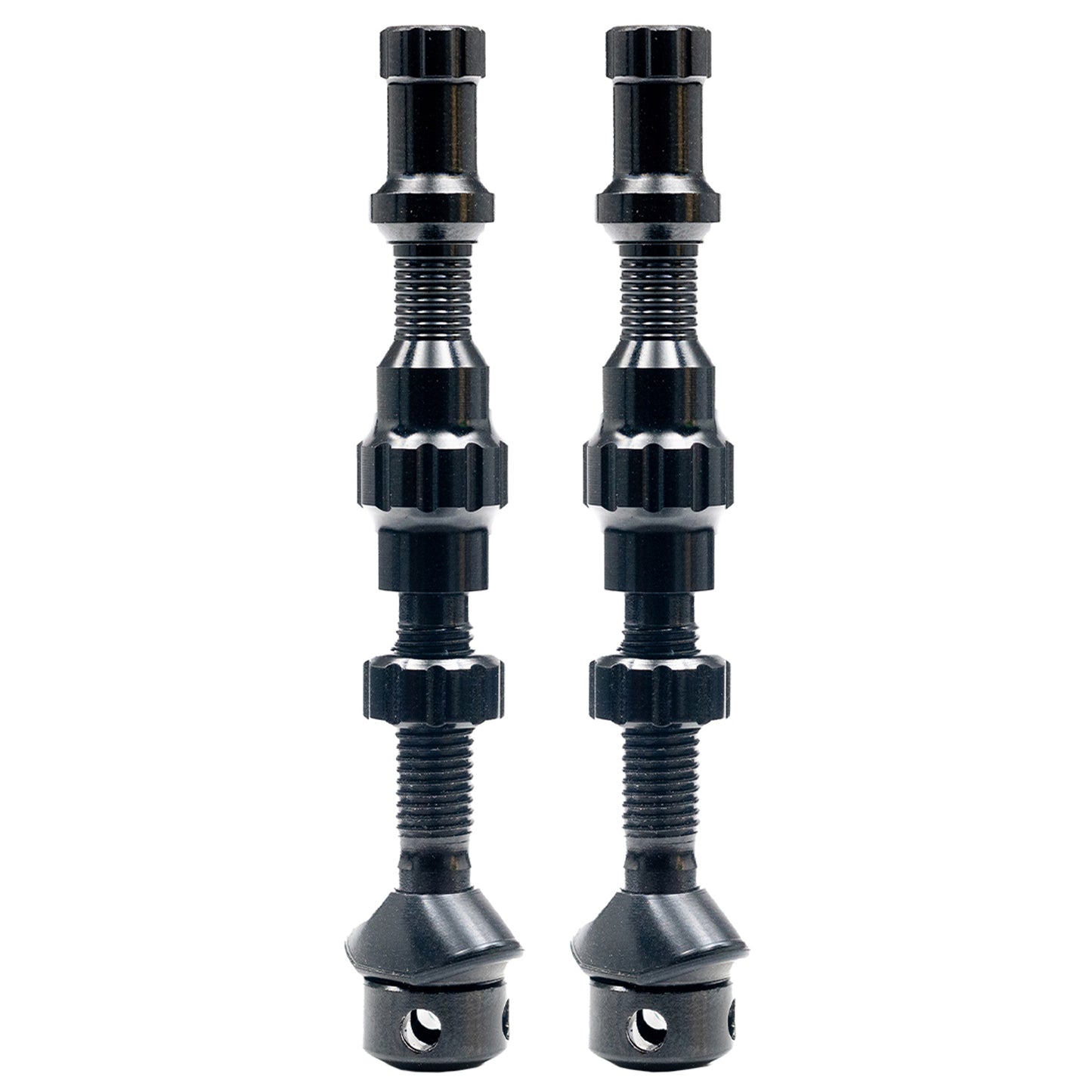 Stans Tubeless Exo-Core Valve Stems - Alloy Regular Black Pair