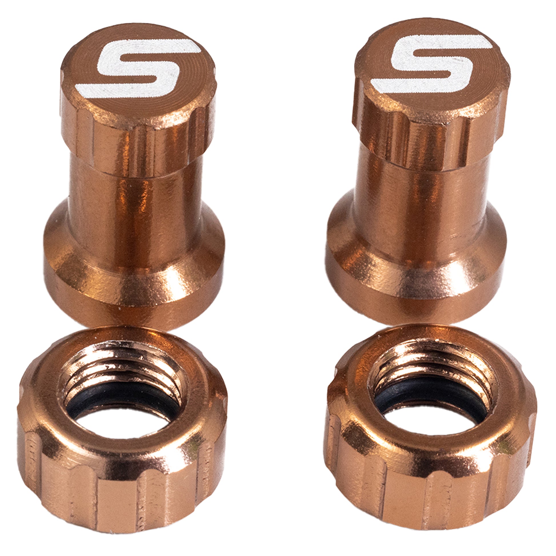 Stans Tubeless Valve Stem Cap Color Kit - Copper Pair-Goodwynn&#39;sGoodwynn&#39;s