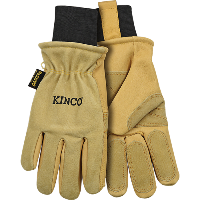 Kinco's LINED HEAVY-DUTY PREMIUM GRAIN & SUEDE PIGSKIN SKI GLOVE WITH OMNI-CUFF™-Goodwynn&#39;sGoodwynn&#39;s