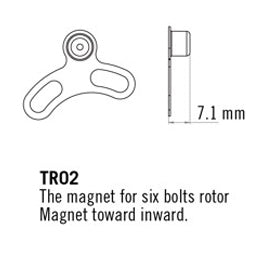 TRP Speed Sensor For 6 Bolt Rotors Inward-Goodwynn's