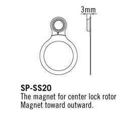 TRP Speed Sensor For Center Lock Rotors Outward