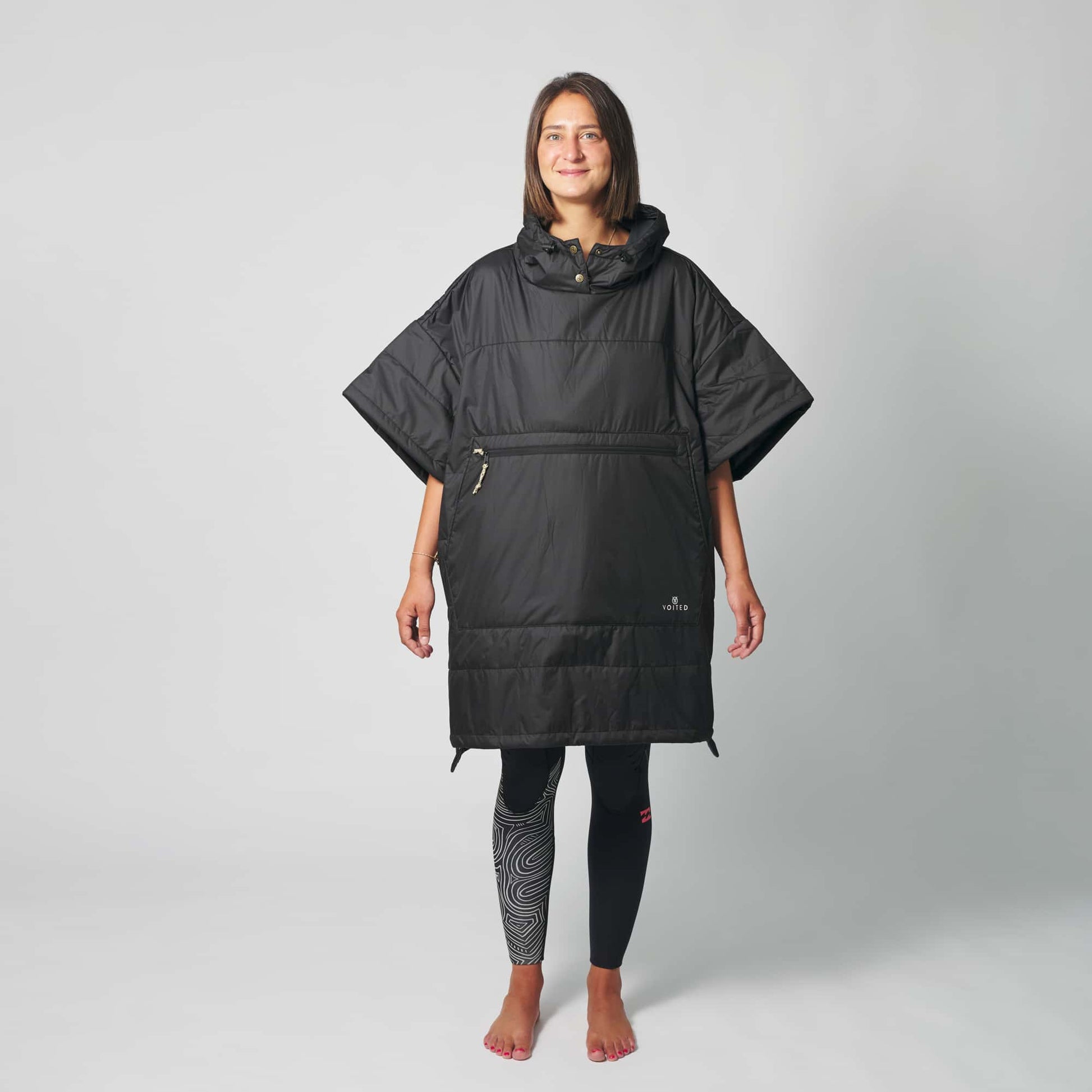 VOITED 2nd Edition Outdoor Poncho for Surfing, Camping, Vanlife & Wild Swimming - Black-Goodwynn&#39;sGoodwynn&#39;s