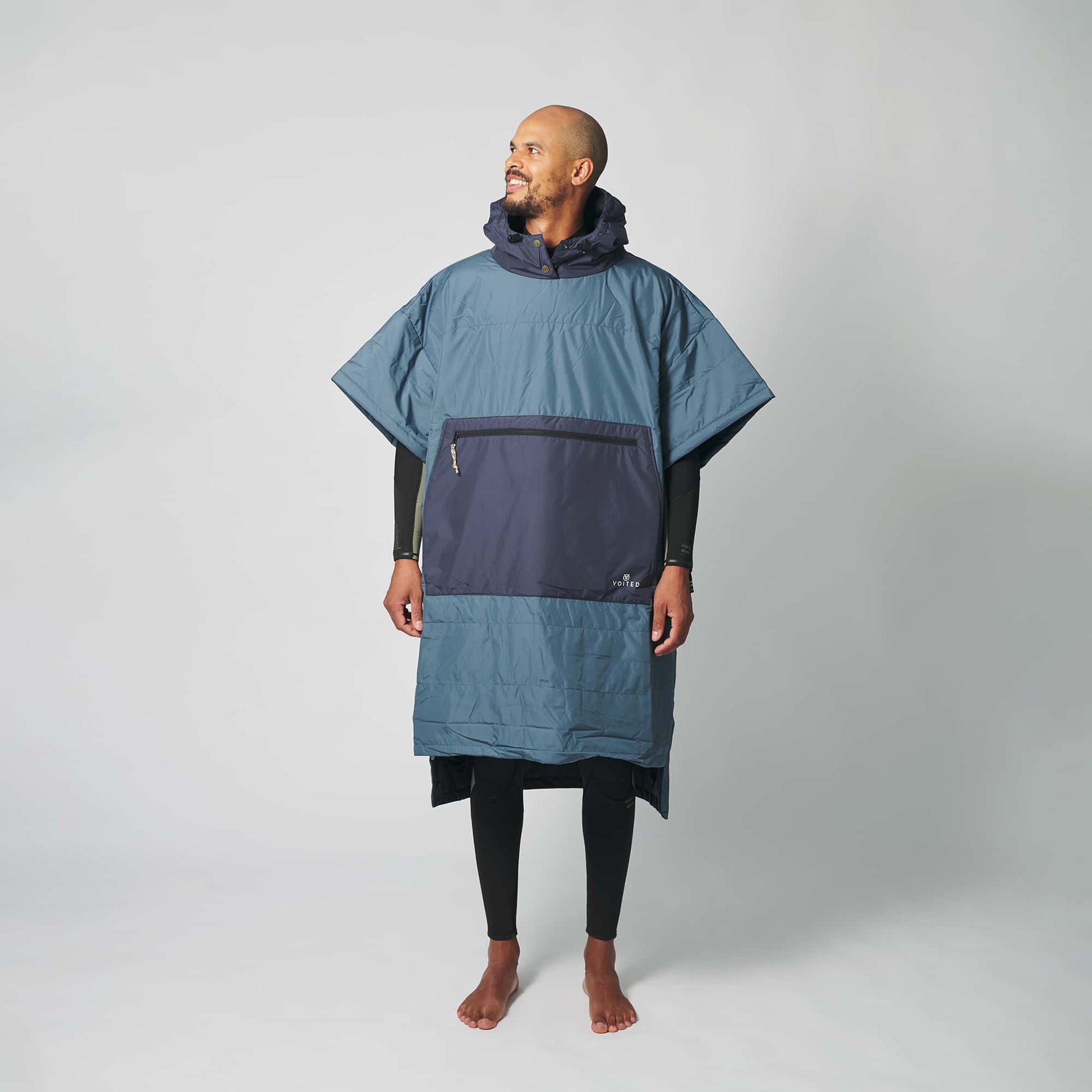 VOITED 2nd Edition Outdoor Poncho for Surfing, Camping, Vanlife & Wild Swimming - Marsh Grey / Graphite-Goodwynn&#39;sGoodwynn&#39;s