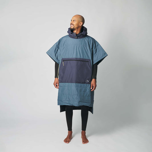 VOITED 2nd Edition Outdoor Poncho for Surfing, Camping, Vanlife & Wild Swimming - Marsh Grey / Graphite-Goodwynn's