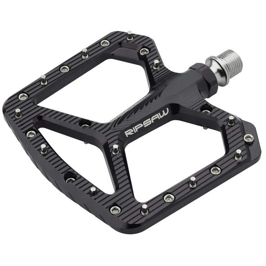 Wolf Tooth Ripsaw Aluminum Pedals - Platform Aluminum 9/16" Black-Goodwynn's