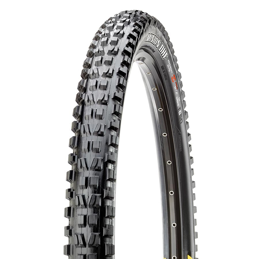 Maxxis Minion DHF Mountain Tire 27.5"x2.50 Folding Tubeless Ready MaxxGrip DH E50 Wide Trail 60x2TPI Black-Goodwynn&#39;sGoodwynn&#39;s