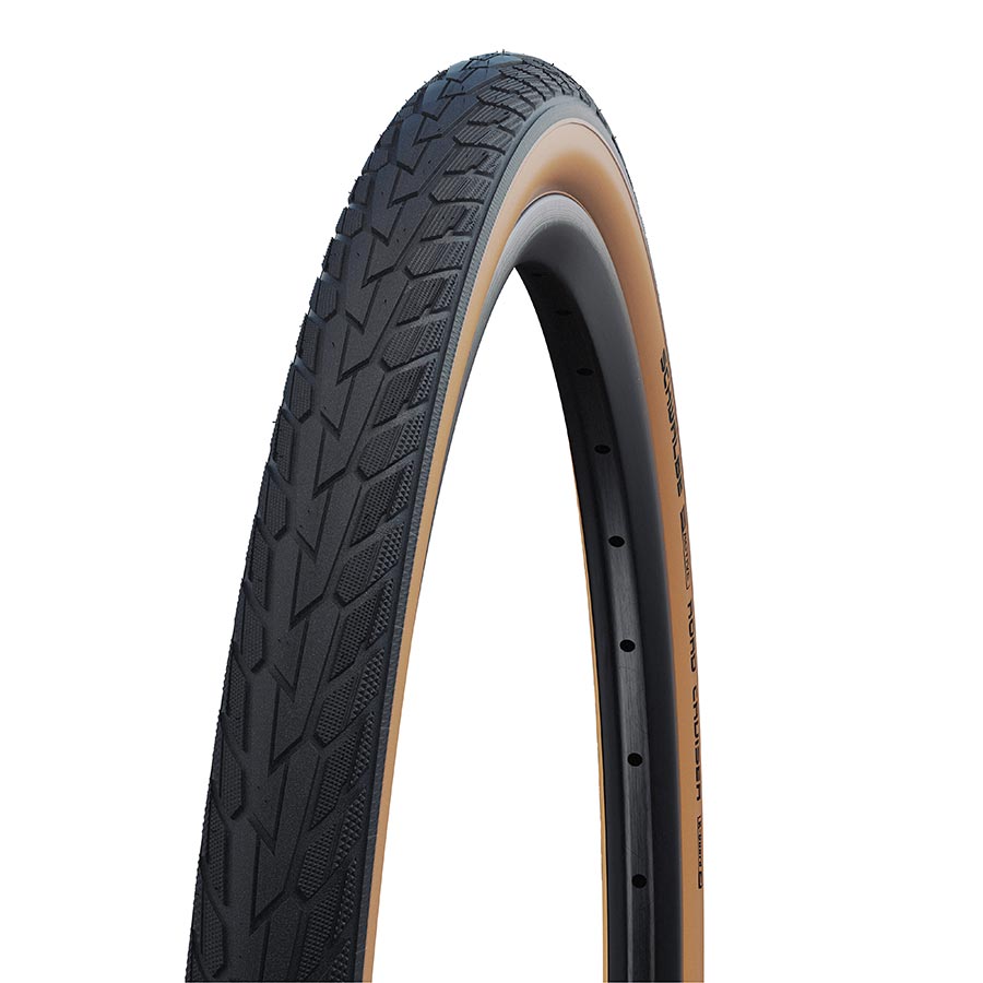 Schwalbe Road Cruiser Mountain Tire 27x1-1/4 Wire GreenCompound K-Guard 50TPI Black-Goodwynn&#39;sGoodwynn&#39;s