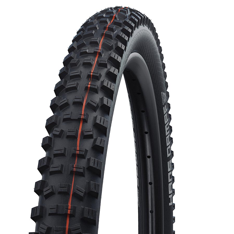 Schwalbe Hans Dampf Addix Mountain Tire 275x2.35 Folding Tubeless Ready Addix Soft Super Trail 67TPI Tanwall