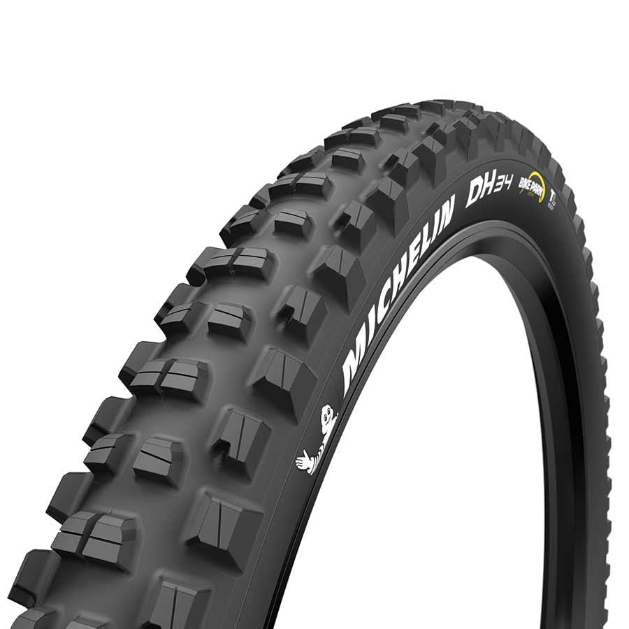 Michelin DH34 Bike Park Tire 27.5x2.40 Wire Tubeless Ready Bikepark 2x55TPI Black