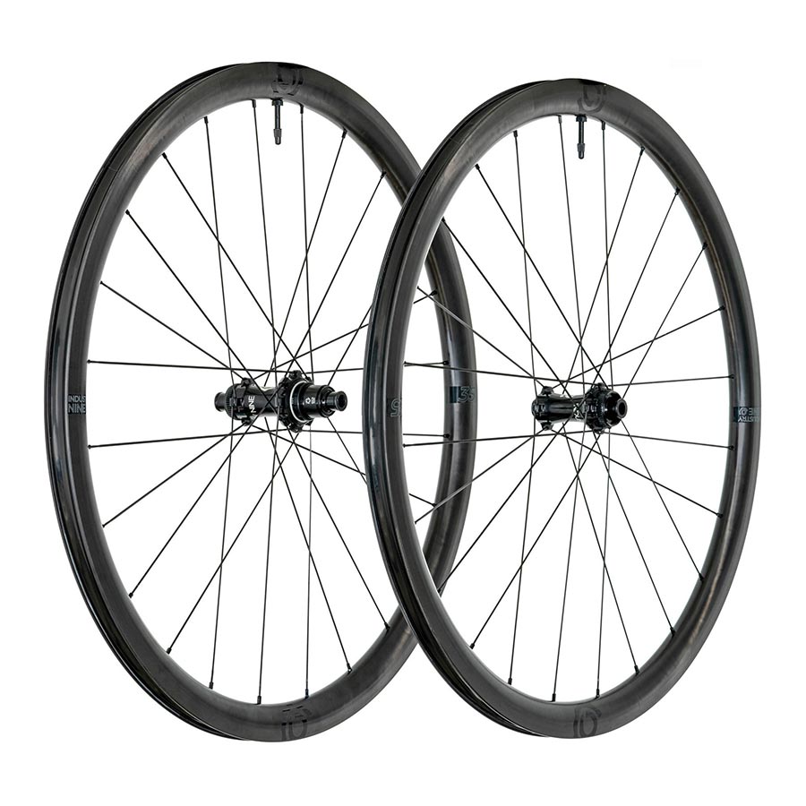 Industry Nine Solix SL i9 35 Wheel Front and Rear 700C / 622 Holes: F: 24 R: 24 F: 12mm R: 12mm F: 100 R: 142 Disc Center Lock Shimano Road 11 Set-Goodwynn&#39;sGoodwynn&#39;s