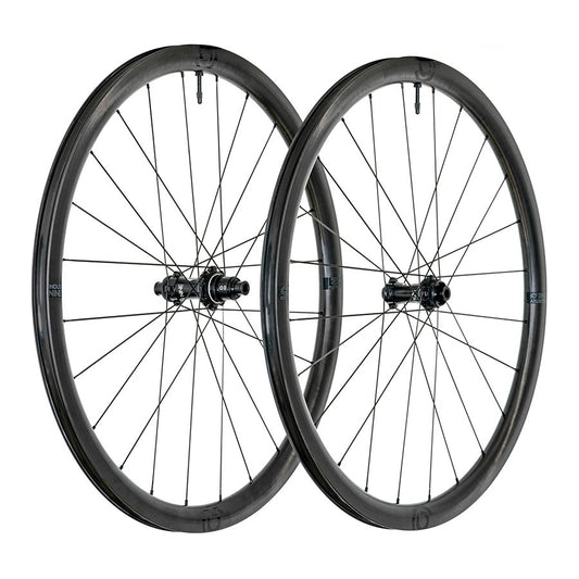 Industry Nine Solix SL i9 35 Wheel Front and Rear 700C / 622 Holes: F: 24 R: 24 F: 12mm R: 12mm F: 100 R: 142 Disc Center Lock Shimano Road 11 Set-Goodwynn's