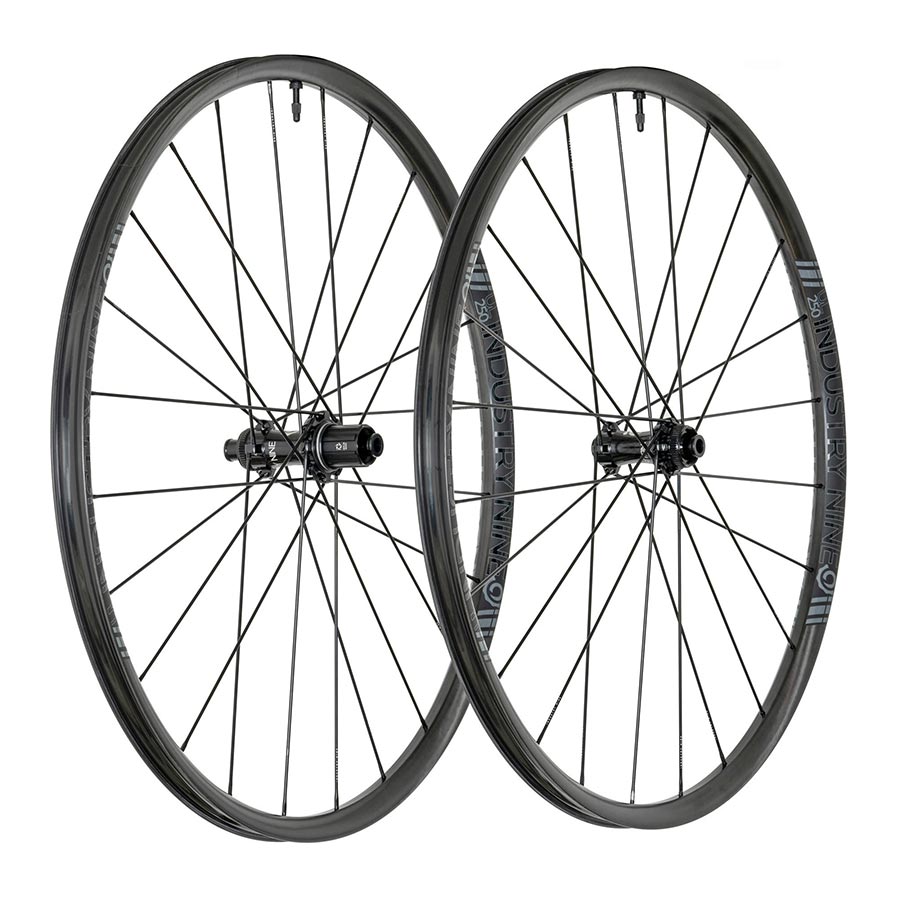 Industry Nine Solix G UL250c Wheel Front and Rear 700C / 622 Holes: F: 24 R: 24 F: 12mm R: 12mm F: 100 R: 142 Disc Center Lock Shimano Road 11 Set