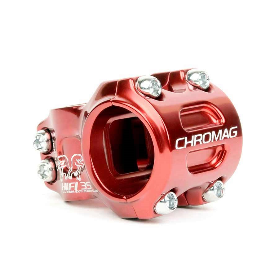 Chromag HiFi Stem 1-1/8 L: 50mm 0° Dia: 35mm Red-Goodwynn&#39;sGoodwynn&#39;s