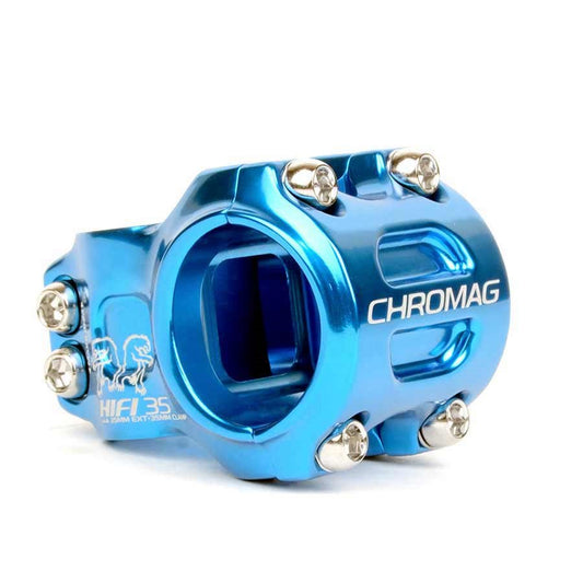 Chromag HiFi Stem 1-1/8 L: 50mm 0° Dia: 35mm Blue-Goodwynn's