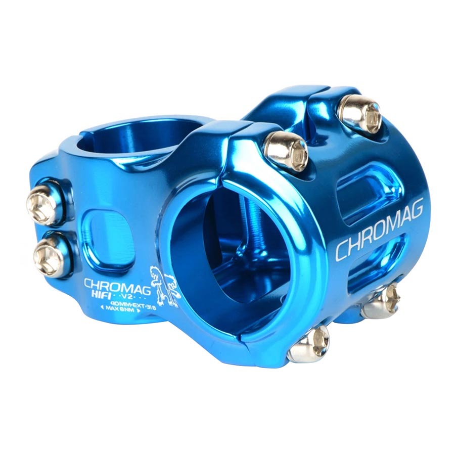 Chromag Hifi V2 Stem Diameter: 31.8mm Length: 40mm Steerer: 1-1/8 0° Blue-Goodwynn&#39;sGoodwynn&#39;s