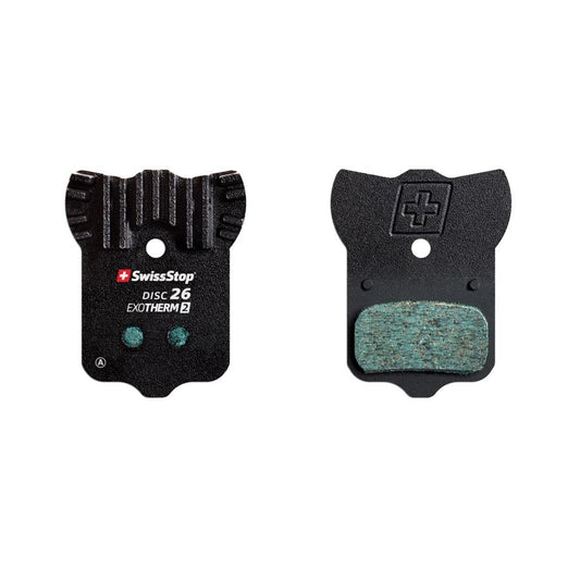 SwissStop Exotherm2 26 Disc Brake Pads Shape: SRAM Level/2 Piece Road Organic Pair-Goodwynn's