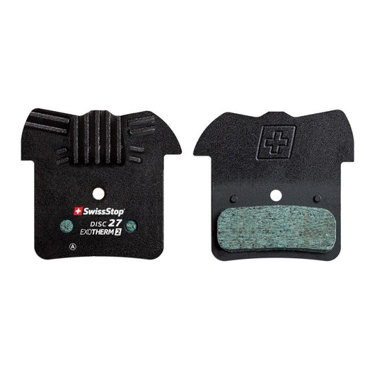 SwissStop Exotherm2 27 Disc Brake Pads Shape: Shimano D-Type/H-Type XTR-M9120 XT-M8120 SLX M7120 SAINT 820 DEORE M6102 Organic Pair-Goodwynn's