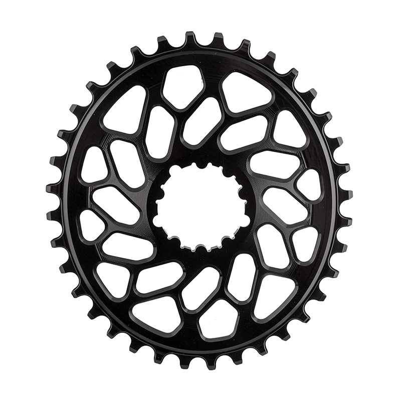 Absolute Black Spiderless GXP/BB30 DM Oval Chainring 36T - Blk-Goodwynn&#39;sGoodwynn&#39;s