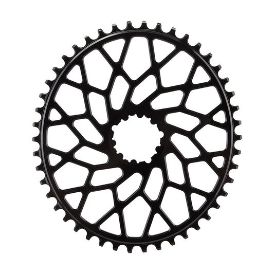 Absolute Black Spiderless GXP/BB30 DM CX Oval Chainring 46T - Blk-Goodwynn's