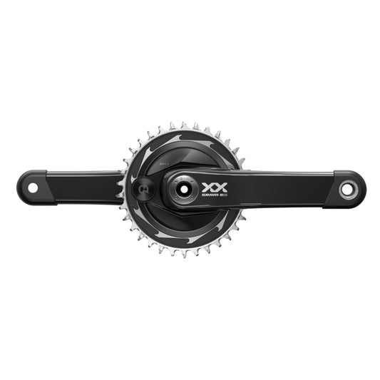 SRAM XX SL Eagle T-Type AXS Power Meter Crankset - 175mm 12-Speed 34t Chainring DM Thread Mount DUB Spindle Interface BLK-Goodwynn's