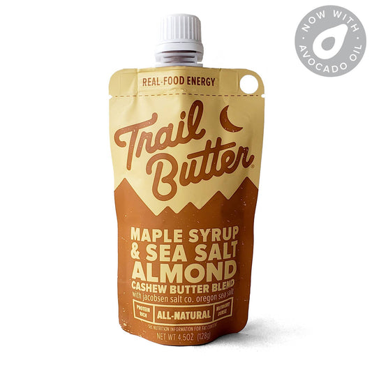 Trail Butter Nut Butter Blends - Maple Syrup & Sea Salt Blend - 4.5oz Big Squeeze-Goodwynn's