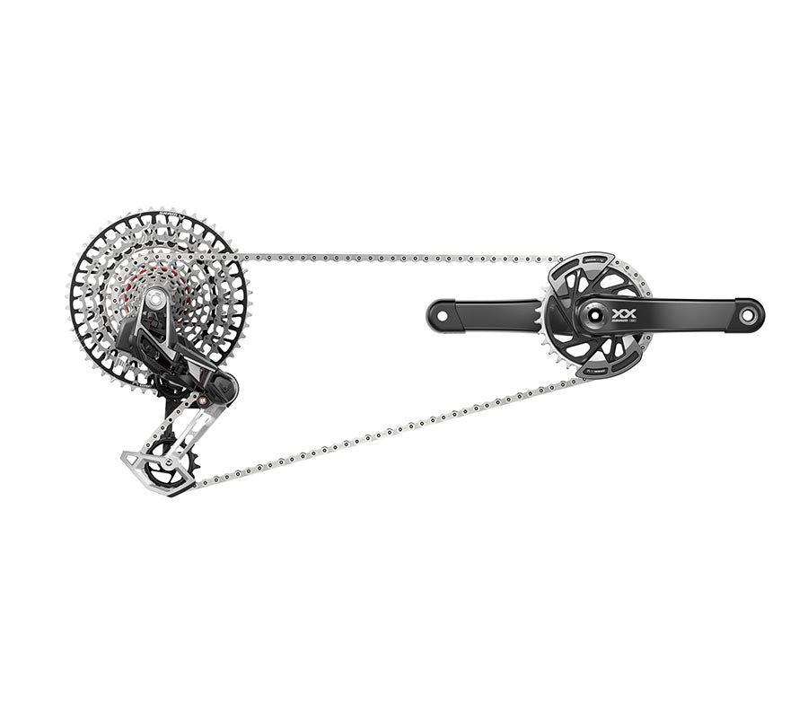 SRAM XX T-Type Eagle Transmission Power Meter Group - 175mm 32t Chainring AXS POD Controller 10-52t Cassette Rear Derailleur Chain-Goodwynn&#39;sGoodwynn&#39;s