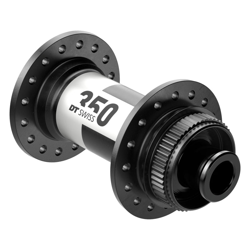 DT Swiss 350 Front Hub - 12 x 100mm Center-Lock Black 28H