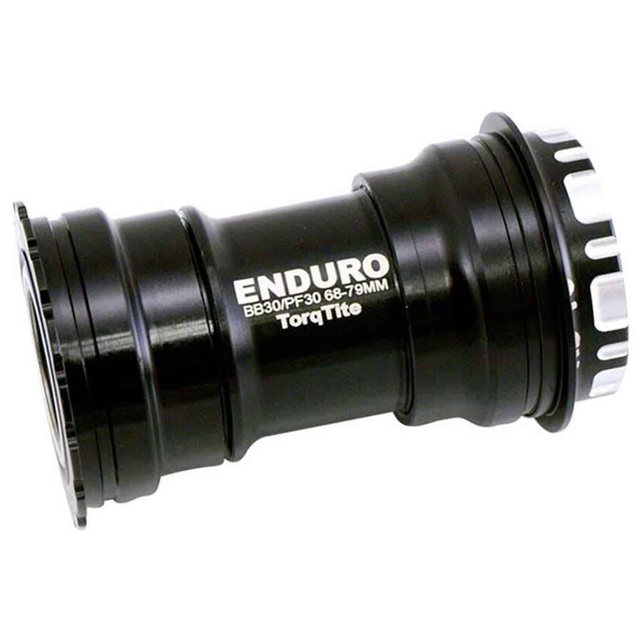 Enduro TorqTite Bottom Bracket PF30 Angular Contact Stainless Steel Bearing BLK