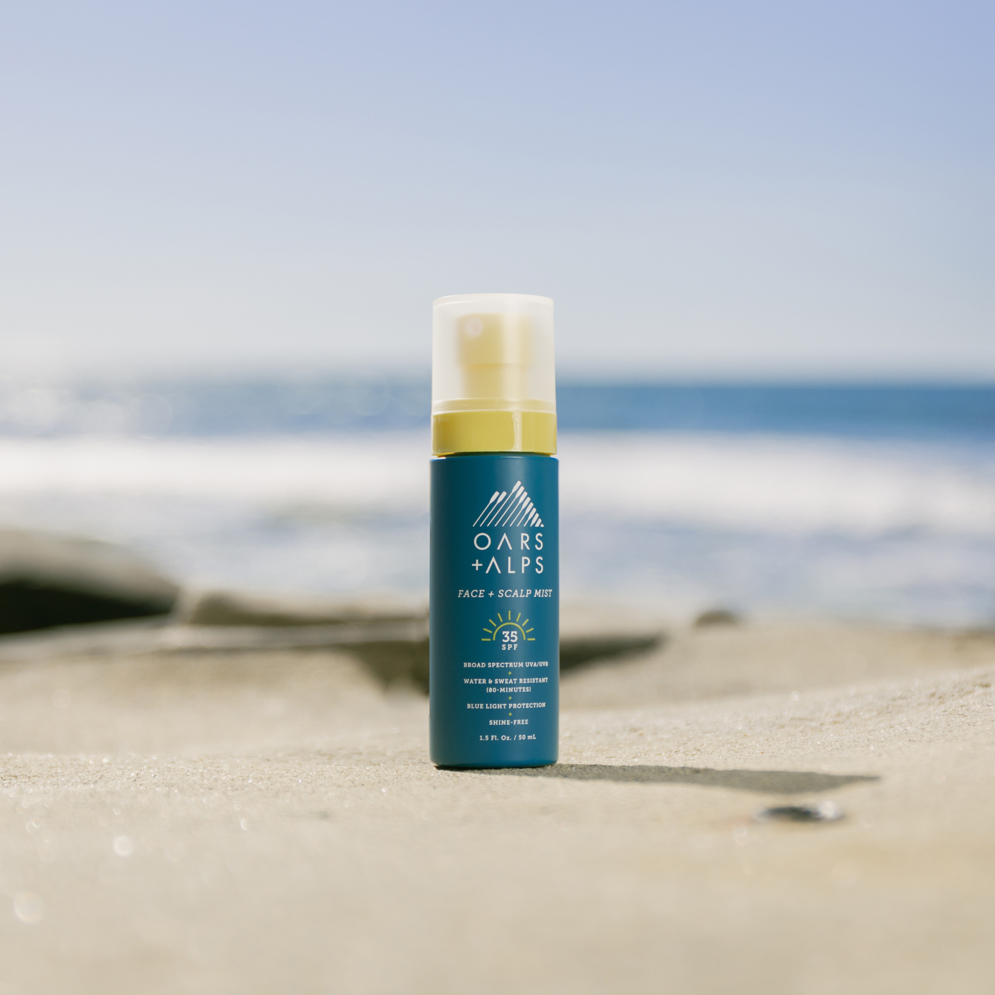 Oars and Alps - Face + Scalp Mist with SPF 35 Lightweight Sunscreen-Goodwynn&#39;sGoodwynn&#39;s