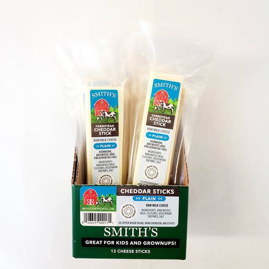 Smith's Country Cheese - Cheddar Cheese Snack Sticks-Plain Cheddar-Goodwynn's