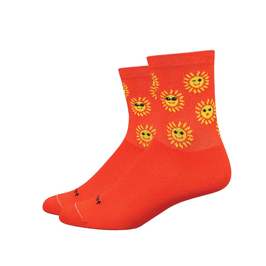 DeFeet Aireator 4" Socks Poinciana/Yellow L