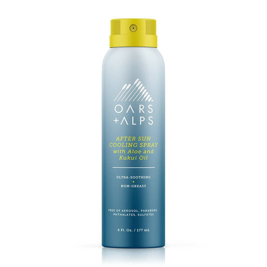 Oars and Alps - After Sun Cooling Spray, Aloe Vera and Niacinamide, 6oz-Goodwynn's