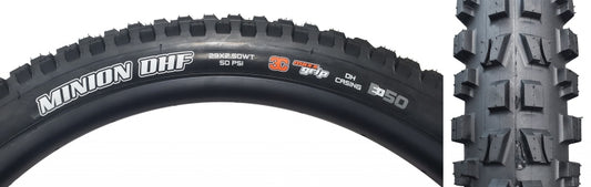 Maxxis Minion DHF Tire - 29 x 2.50 Tubeless Folding BLK 3CG DH Wide Trail E-50-Goodwynn's