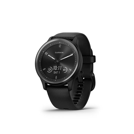 Garmin vivomove Sport Watch Watch Color: Black Wristband: Black - Silicone-Goodwynn's