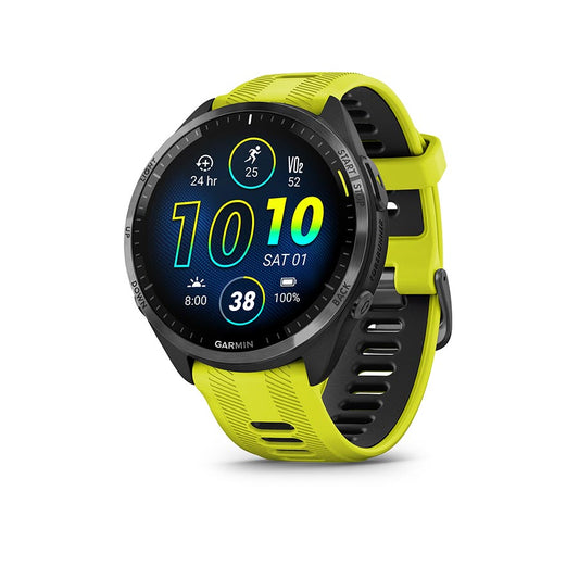 Garmin Forerunner 965 Watch Watch Color: Amp Yellow Wristband: Amp Yellow/Black - Silicone-Goodwynn's