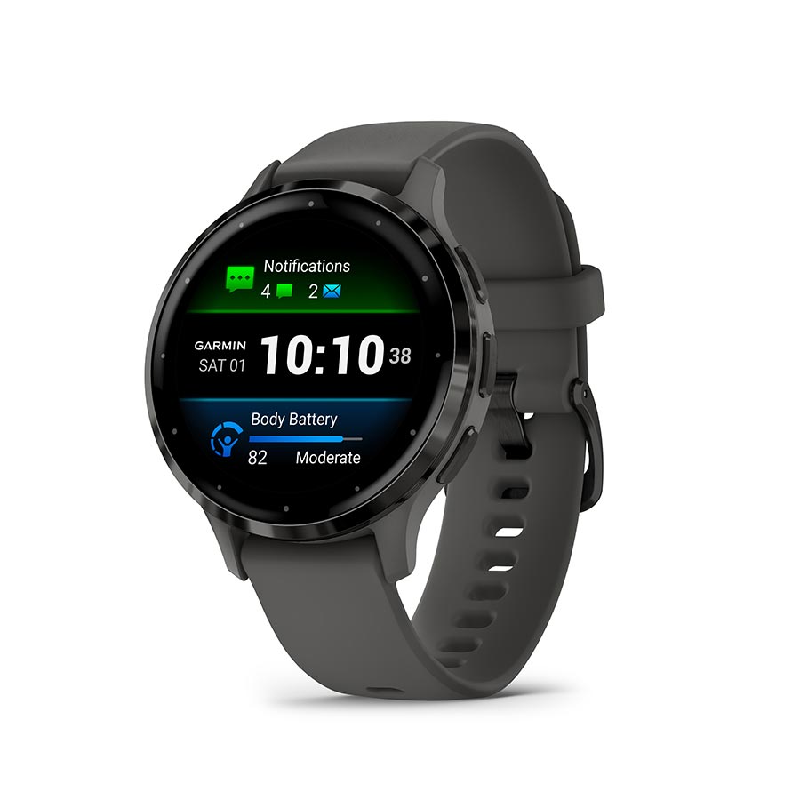 Garmin Venu 3S Watch Watch Color: Grey Wristband: Grey - Silicone-Goodwynn&#39;sGoodwynn&#39;s